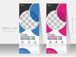 Business Roll Up Banner Design vektor