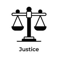 haben ein aussehen beim diese schön Symbol von Gesetz Skala, Gerechtigkeit Rahmen vektor