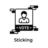 erhalten diese tolle Symbol von Wahl Kampagne, Kandidat Poster vektor