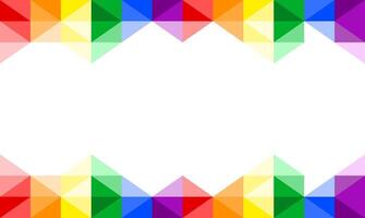 abstrakt Hintergrund mit Regenbogen Prisma Riegel, geometrisch gestalten zum Stolz Monat, Regenbogen Flagge Thema, modern Schweinestall vektor