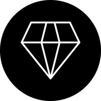 Vektor-Diamant-Symbol vektor