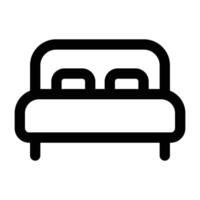 einfach Bett Symbol. das Symbol können Sein benutzt zum Webseiten, drucken Vorlagen, Präsentation Vorlagen, Illustrationen, usw vektor