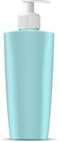 kosmetisk flaska med pump dispenser lock i marin blå grön Färg. kosmetisk behållare för Nästa Produkter grädde, fuktkräm, schampo, mask, tvål och Övrig vätskor. 3d illustration. vektor
