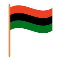 19. Juni panafrikanisch Flagge Symbol. Freiheit Tag Schwarz, Befreiung Symbol vektor