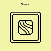 japanisch Essen Sushi Illustration vektor