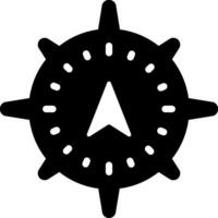 solide schwarz Symbol zum Navigation vektor