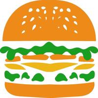 burger logotyp illustration för din företag behov vektor