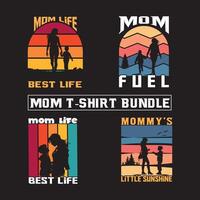 mors dag typografi bunt t-shirt design vektor