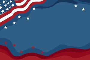 Unabhängigkeit Tag USA Banner Vorlage. 4 .. von Juli Poster Vorlage. Kopieren Raum. Illustration vektor