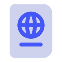 Reisepass Symbol zum Netz, Anwendung, Infografik vektor