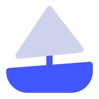 Segeln Boot Symbol zum Netz, Anwendung, Infografik vektor