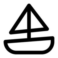 Segeln Boot Symbol zum Netz, Anwendung, Infografik vektor