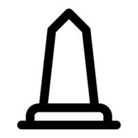 Monument Symbol zum Netz, Anwendung, Infografik vektor