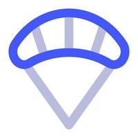 Fallschirm Symbol zum Netz, Anwendung, Infografik vektor