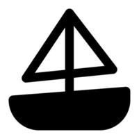 segling båt ikon för webb, app, infographic vektor