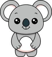 minimalistisch süß Koala , charmant Illustration vektor