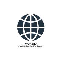 Webseite Symbol im modisch eben Stil isoliert auf Weiß Hintergrund. Webseite Konzept Symbol Illustration zum Netz und Handy, Mobiltelefon Design. vektor