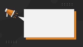 orange och svart meddelande mall bakgrund med kopia Plats vektor
