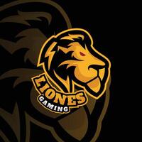 lejon djur- maskot logotyp esport logotyp team stock bilder vektor