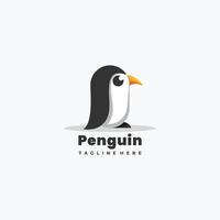 bunt Tier Pinguin Logo Illustration Vorlage vektor