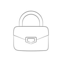 einstellen von klein Frauen Handtasche im anders Farben. Damen Mini kompakt Tasche mit Metall Schließe. Kupplung, Geldbörse mit handhaben. modisch Zubehörteil gemacht von Öko Leder. glamourös Stil. Illustration. vektor