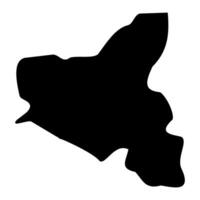 gharb distrikt Karta, administrativ division av malta. illustration. vektor