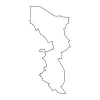 östra provins Karta, administrativ division av kenya. illustration. vektor