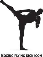 Boxen Position Pose Silhouette vektor