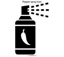 peppar spray ikon vektor