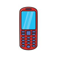 mobil telefon ikon. enhet grej teknologi och elektronisk tema. isolerat design. illustration vektor