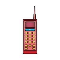 Handy, Mobiltelefon Telefon Symbol. Gerät Gadget Technologie und elektronisch Thema. isoliert Design. Illustration vektor