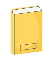 fin gul bok vektor