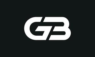 första brev gb logotyp design. gb logotyp design. kreativ och modern gb logotyp. proffs vektor