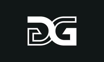 första brev gg logotyp design. gg logotyp design. kreativ och modern gg logotyp. proffs vektor