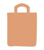 Beige Ecobag-Symbol vektor