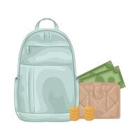 Illustration von Rucksack vektor