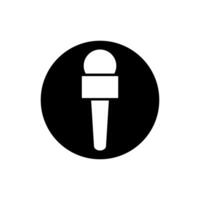 mikrofon ikon . mic illustration tecken. karaoke symbol. audio logotyp. vektor