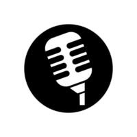 Mikrofon Symbol . mic Illustration unterzeichnen. Karaoke Symbol. Audio- Logo. vektor