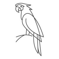 papegoja ikon logotyp design vektor