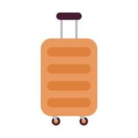 resväska för resor med en orange färg vektor