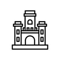 Schloss Linie Symbol Design vektor