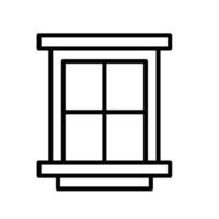 Fenster Linie Symbol Design vektor