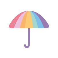 paraply med lgbtq pride färger vektor
