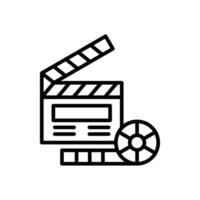 Film Spule Linie Symbol Design vektor