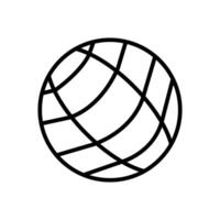 Ball Linie Symbol Design vektor