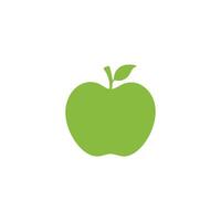 Apfel Essen Symbol schwarz Hintergrund Design. vektor