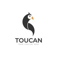 toucan djur- natur design fågel ikon illustration logotyp vektor