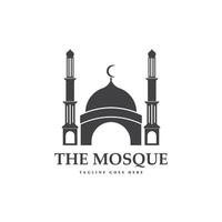 Moschee Logo islamisch Logo Vorlage vektor