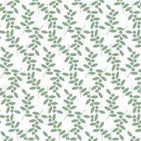 Beere Zweige nahtlos Muster im modisch einfarbig Grün abstrakt Hintergrund Textur oder Hintergrund Idee vektor