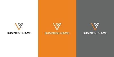 Initiale Brief l und w Logo Design Vorlagen vektor